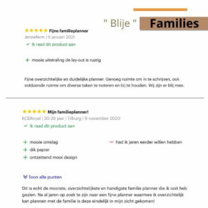 Familieplanner 2022 - Reviews