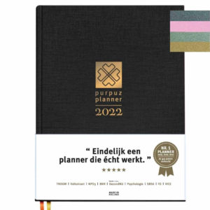 Purpuz Planner 2022 - Agenda 2022 - Bold Black