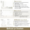 Purpuz Planner PRO Weekplanner - Agenda - Ongedateerd -De planner om je doelen mee te halen
