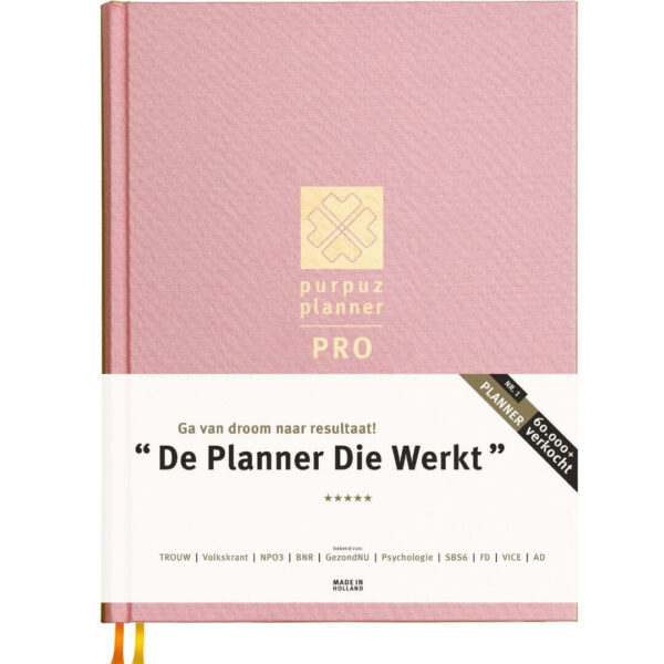 Purpuz Planner PRO Weekplanner - Agenda - Ongedateerd - Baby Pink