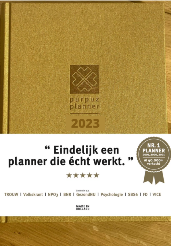 Purpuz Planner 2023 - Goud