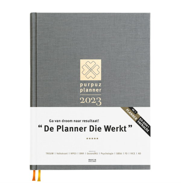 Agenda 2023 Purpuz Planner 2023 - grijs