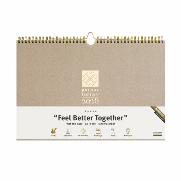 Familieplanner 2026 Purpuz Family Planner 2026