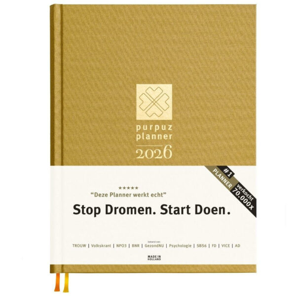 Purpuz Planner 2026 agenda en Life Coach in een - Golden Success